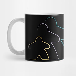 Three Meeples, One Story Mug